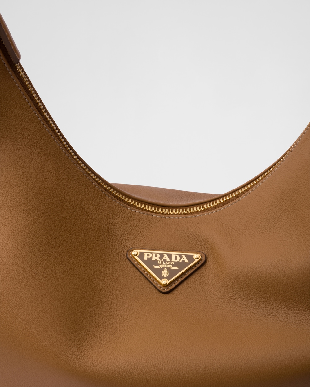 Prada Arqué Large Leather Shoulder Bag - Image 4